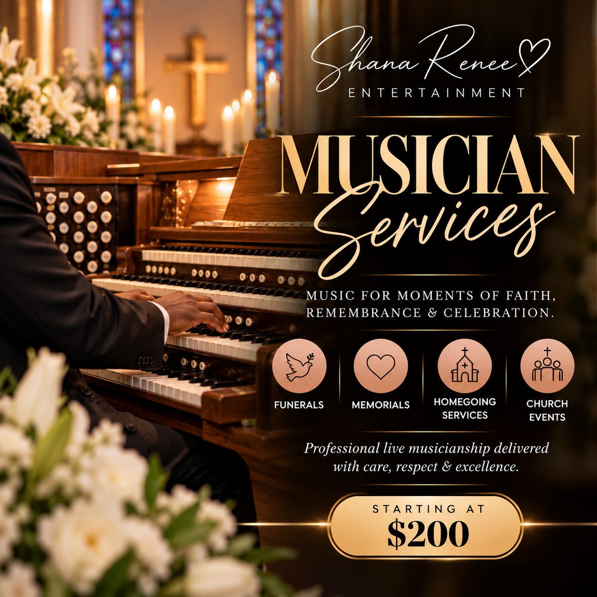 Musician Services | Funerals & Church Events